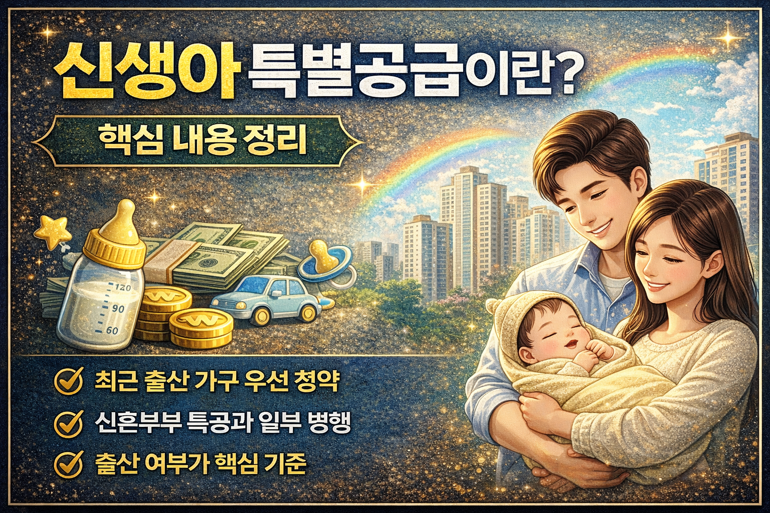 아파트 청약 특별공급 개편 정리｜신혼부부 특공 축소·신생아 특공 신설 핵심 변화