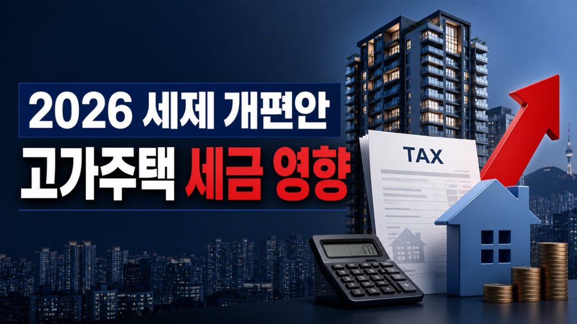 2026년 세제 개편안에 따른 고가주택 세금 영향과 아파트 이미지