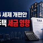 2026년 세제 개편안에 따른 고가주택 세금 영향과 아파트 이미지