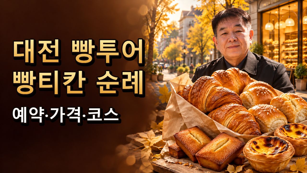 빵티칸 순례버스 예약·가격·코스, 빵아저씨 대전 빵투어