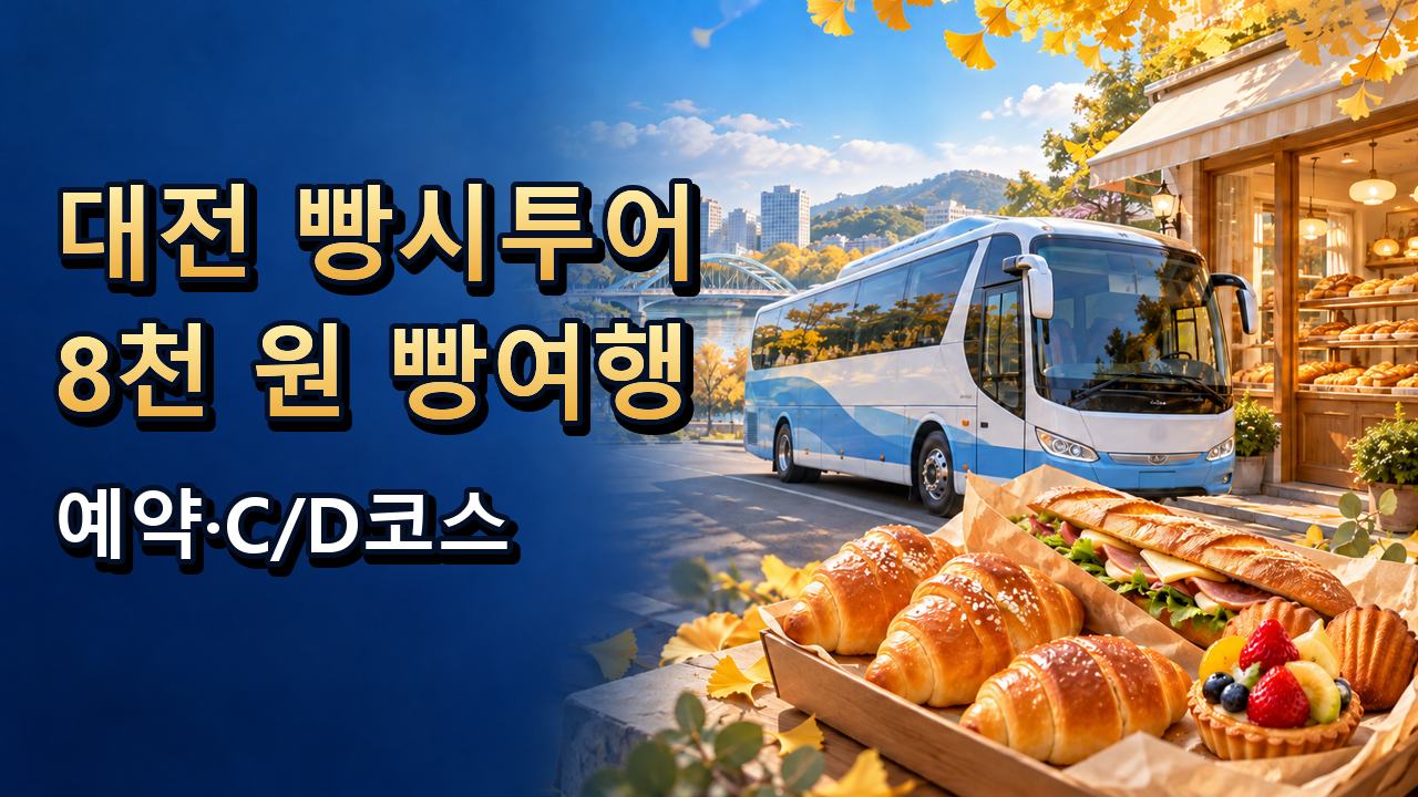 대전 빵시투어 예약·가격·코스, 8천 원으로 떠나는 빵지순례