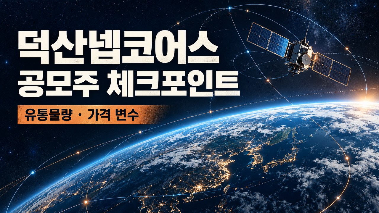 덕산넵코어스 공모주, 상장 전 유통물량과 가격 변수 살펴보기