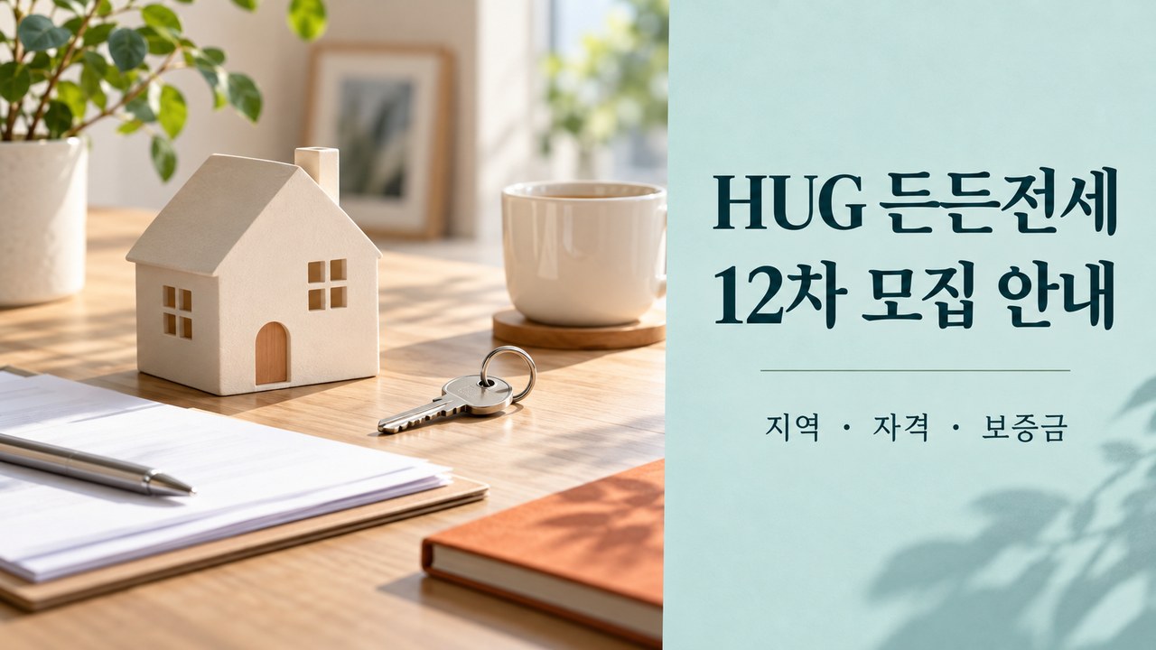 HUG 든든전세 12차, 900호 공급 지역과 신청 조건 한눈에